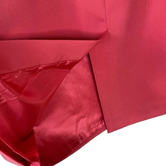 PENDLETON Pencil Skirt Size 6 Kick Pleat Invisible Zipper Salmon Color - Picture 9 of 13